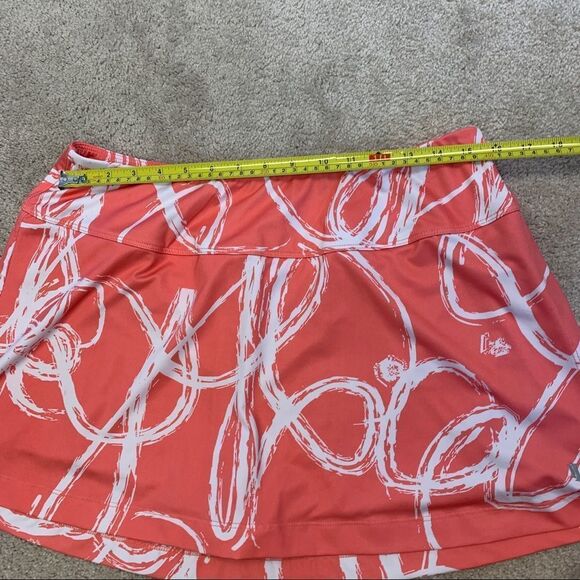 Eleven By Venus Williams coral peach pink white swirl print tennis golf skirt XL - Picture 8 of 9